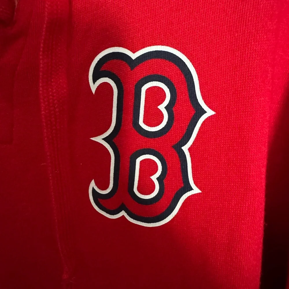 PINK Victoria's Secret Boston Red Sox Lace Up Front MLB Embellished Pull Over XS - Picture 4 of 9
